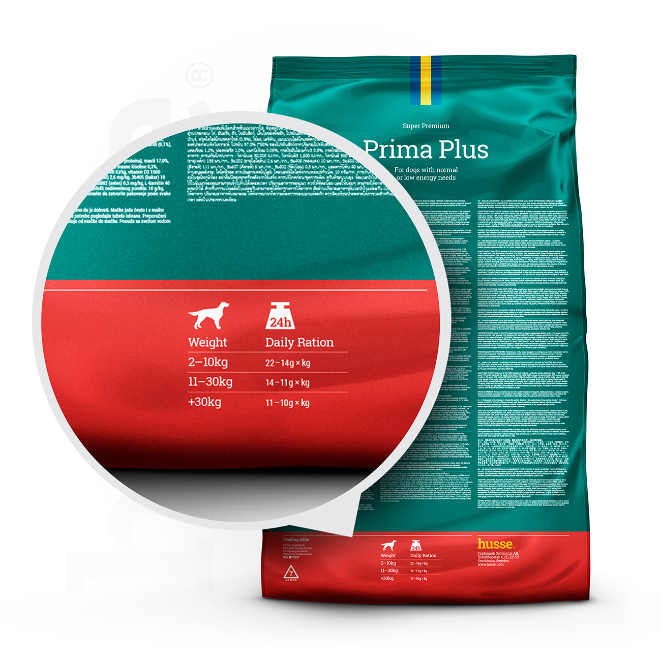 Prima Plus 2 kg Erhaltungsfutter für Hunde mit moderatem Fett- und Kaloriengehalt