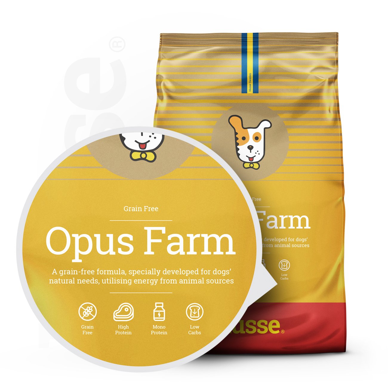Opus Farm 12 kg Getreidefreie Kroketten mit begrenzten tierischen Proteinquellen