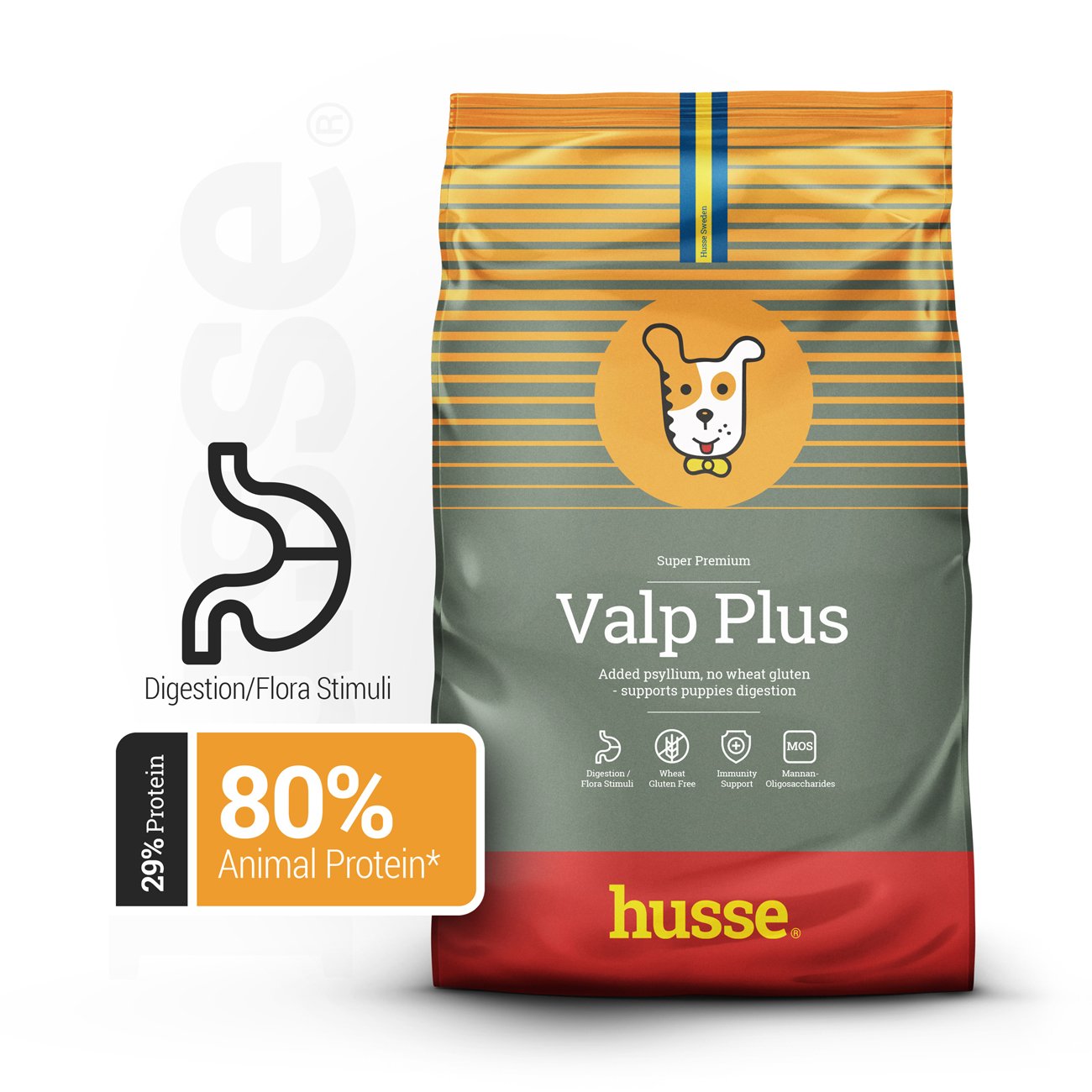 Valp Plus 2 kg Komplette Ernährung mit Flohsamen & Pflanzenfasern für eine reibungslose Verdauung