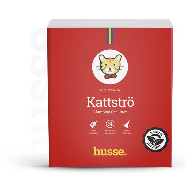 Kattströ Red, 15 kg | Cat litter made of grey bentonite clay