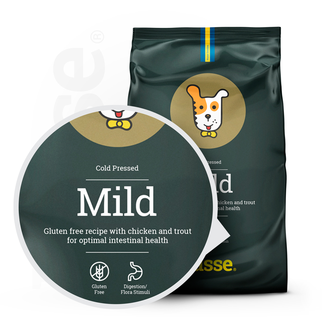 Mild, 12 kg | Glutenfreie Rezeptur mit Huhn und Forelle für eine optimale Darmgesundheit