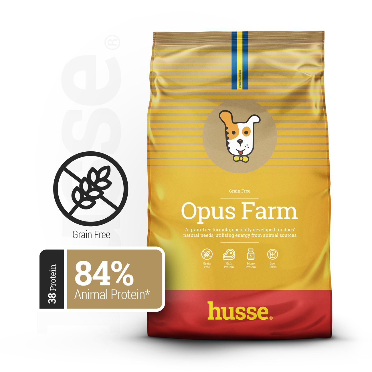 Opus Farm 12 kg Getreidefreie Kroketten mit begrenzten tierischen Proteinquellen