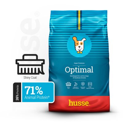 Optimal, 12 kg | Vollständige und ausgewogene Ernährung für aktive Hunde