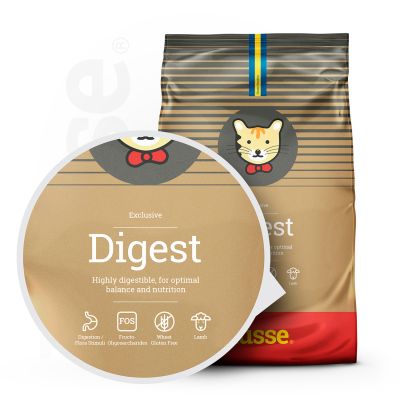 Exclusive Digest 2 kg Leicht verdauliche Rezeptur für Katzen mit empfindlichem Verdauungssystem